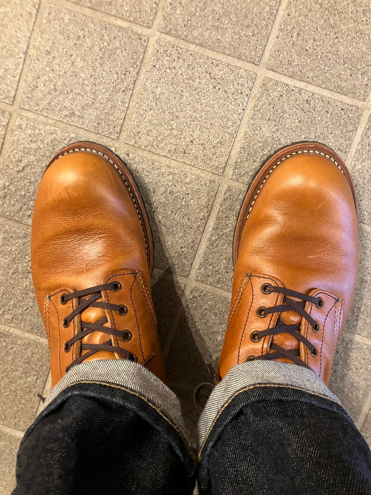 Photo by maru on June 15, 2025 of the Red Wing Beckman in S.B. Foot Chestnut Featherstone.