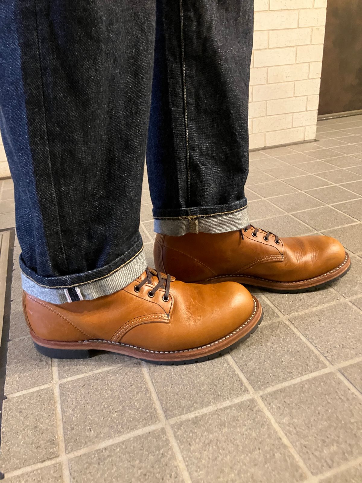 Photo by maru on June 15, 2025 of the Red Wing Beckman in S.B. Foot Chestnut Featherstone.