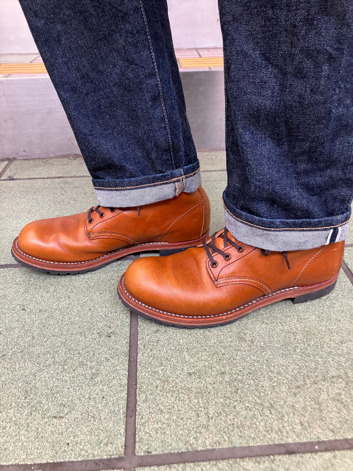 Photo by maru on May 19, 2025 of the Red Wing Beckman in S.B. Foot Chestnut Featherstone.