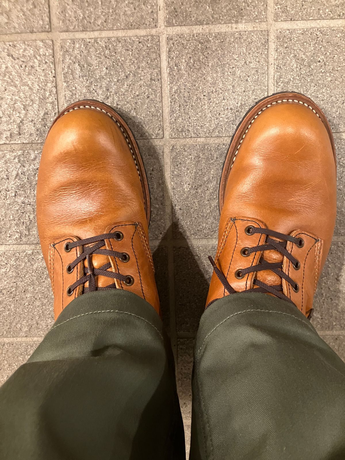 Photo by maru on June 19, 2025 of the Red Wing Beckman in S.B. Foot Chestnut Featherstone.
