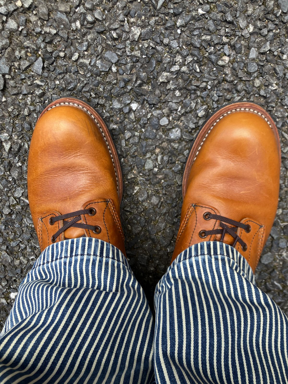 Photo by maru on July 20, 2025 of the Red Wing Beckman in S.B. Foot Chestnut Featherstone.