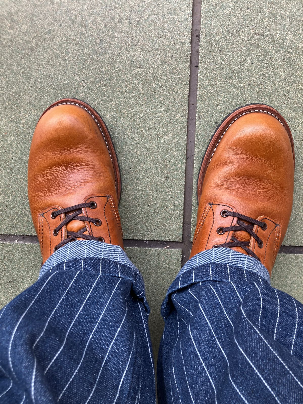 Photo by maru on July 9, 2025 of the Red Wing Beckman in S.B. Foot Chestnut Featherstone.