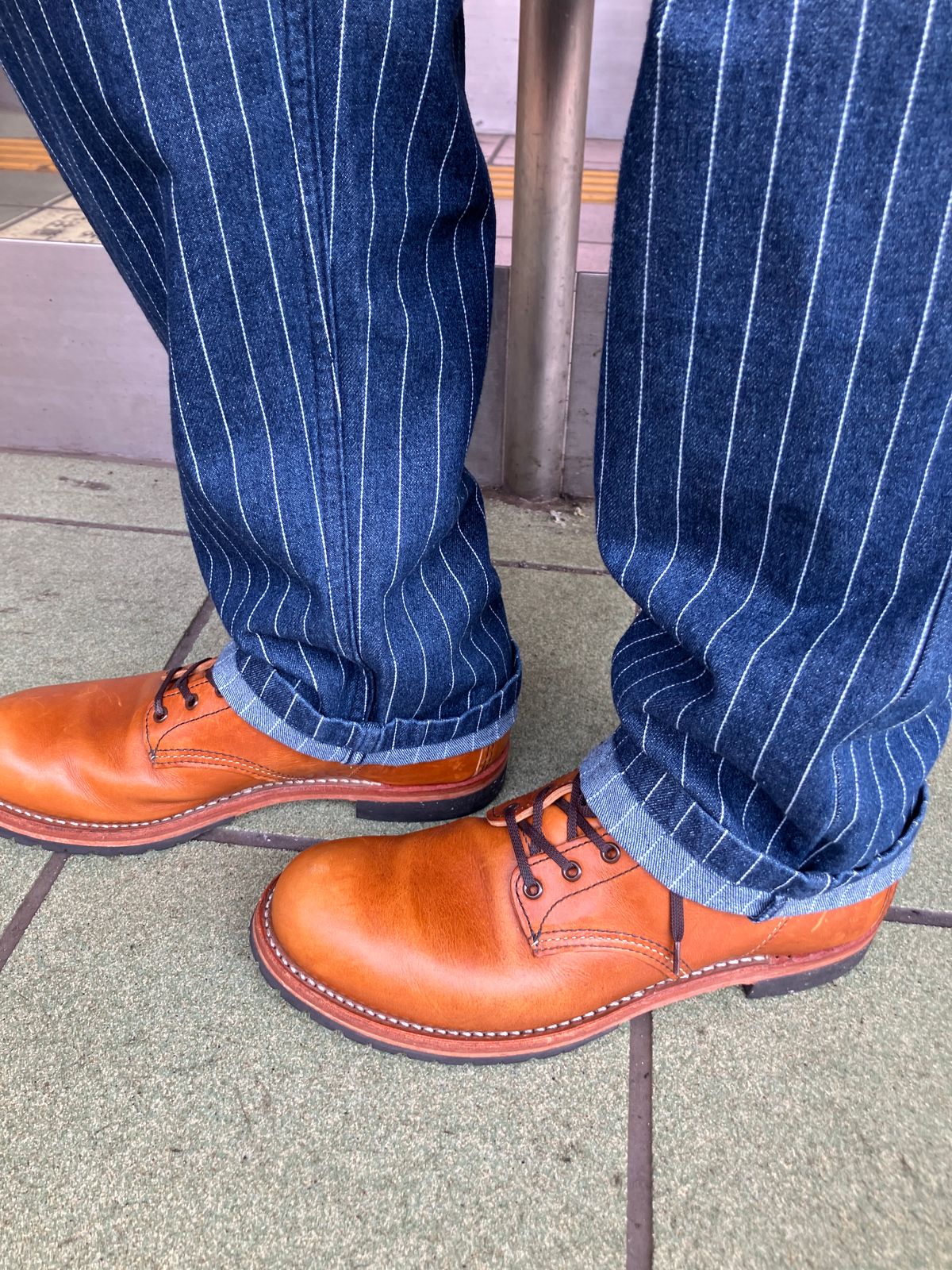Photo by maru on July 9, 2025 of the Red Wing Beckman in S.B. Foot Chestnut Featherstone.