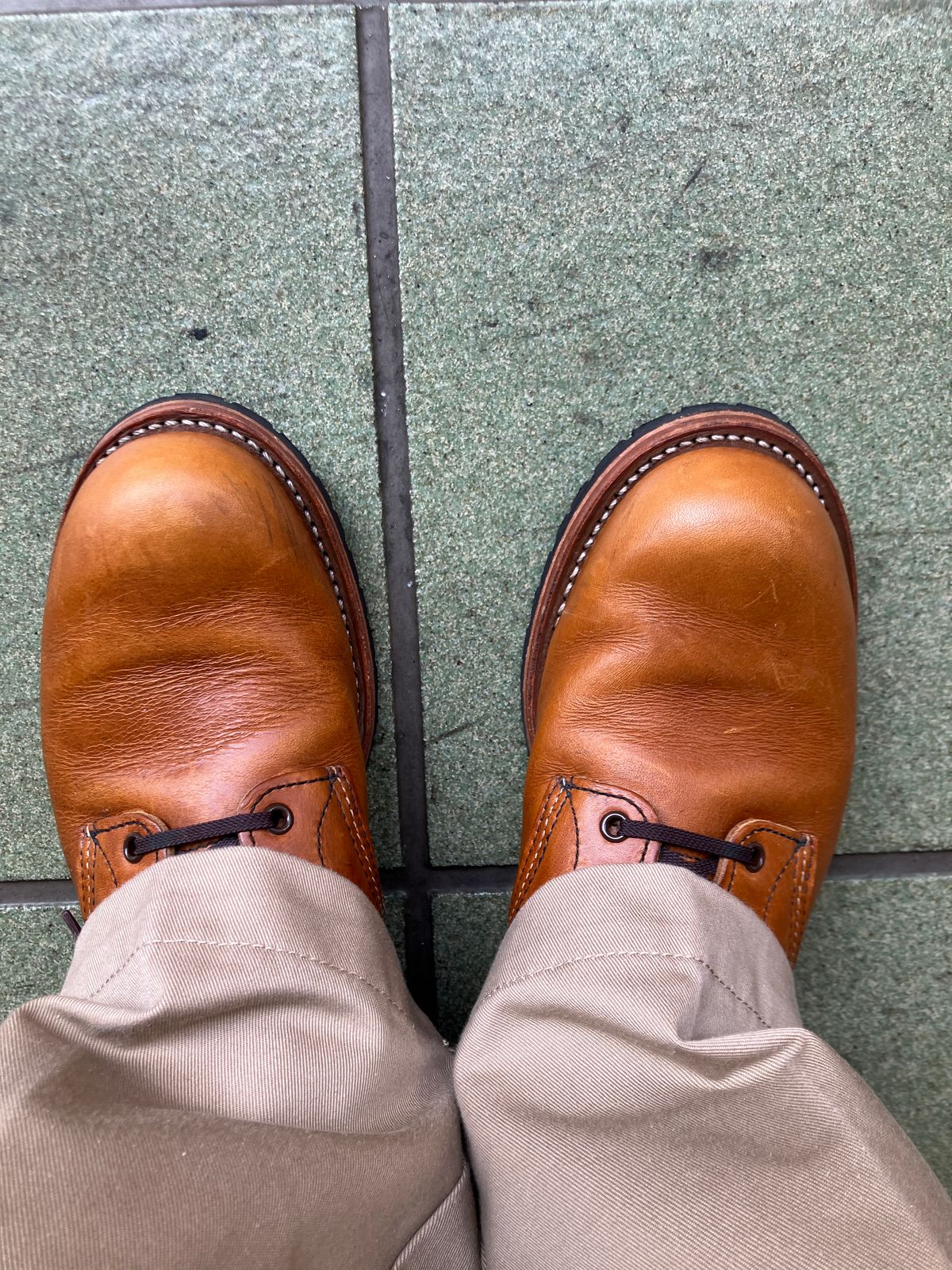Photo by maru on August 6, 2025 of the Red Wing Beckman in S.B. Foot Chestnut Featherstone.