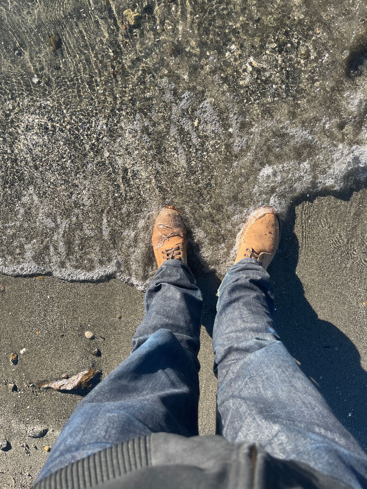 Photo by LA999 on January 26, 2025 of the Oak Street Bootmakers Field Boot in Horween Marine Field Roughout.