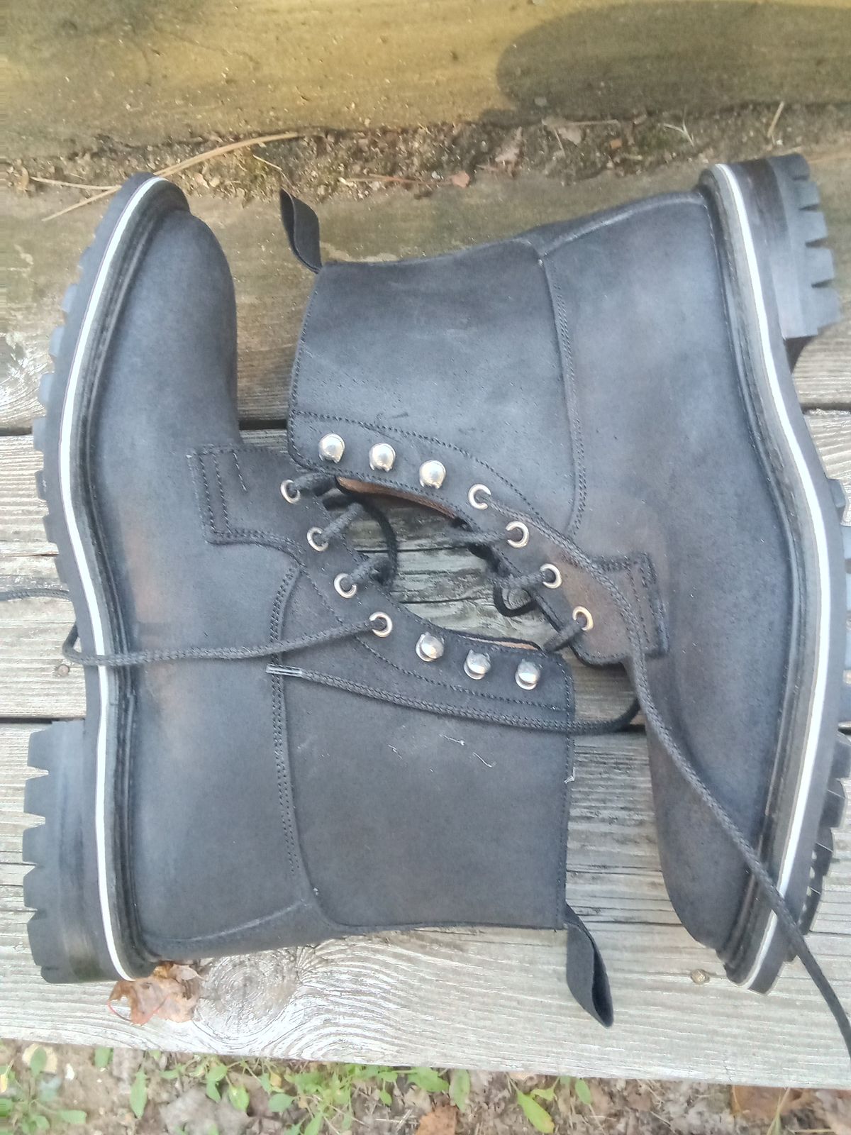 Photo by drew_gruff on October 1, 2025 of the Tricker's Burford Country Boot in C.F. Stead Black Waxy Commander Suede.