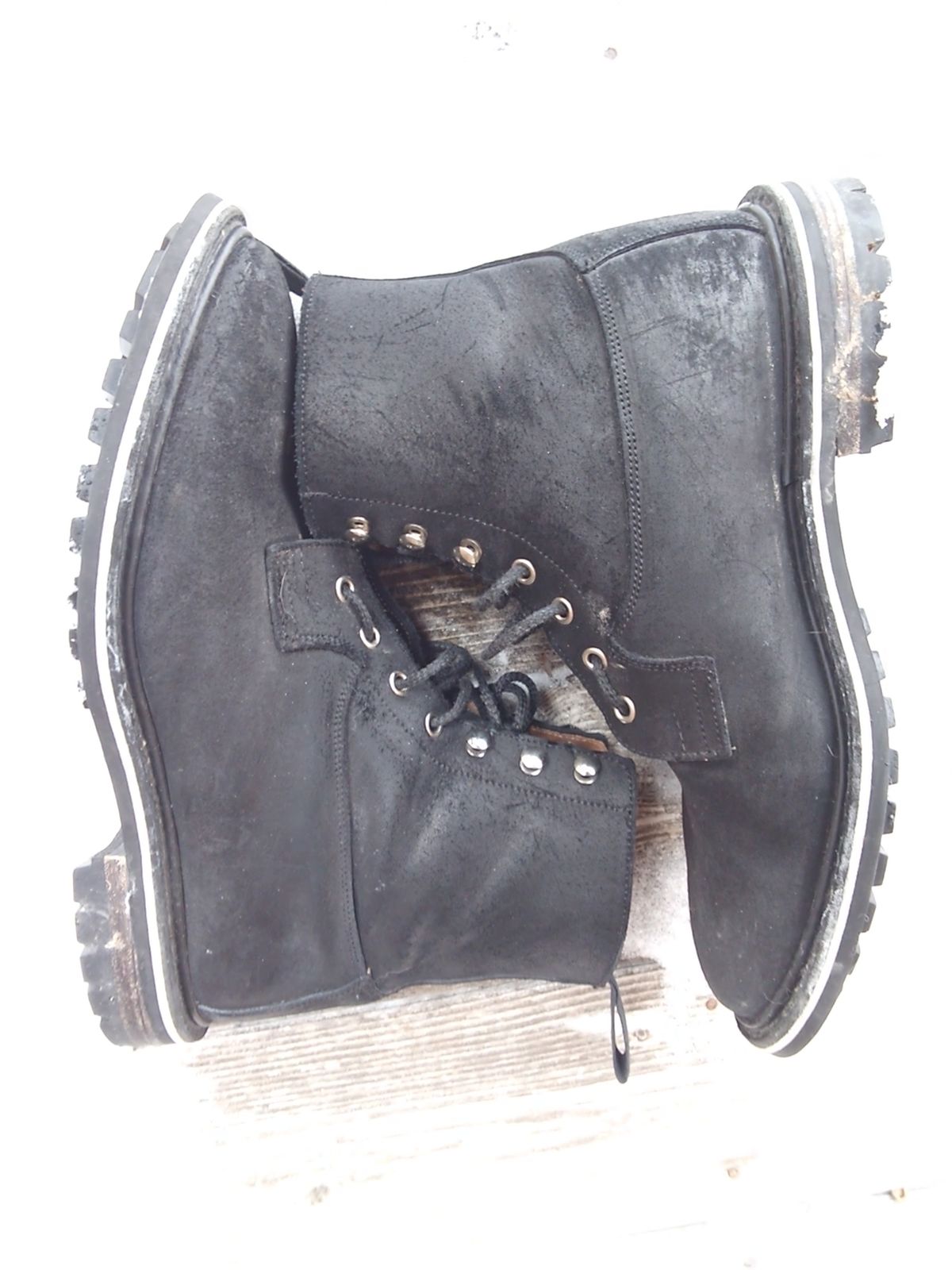 Photo by drew_gruff on December 2, 2025 of the Tricker's Burford Country Boot in C.F. Stead Black Waxy Commander Suede.