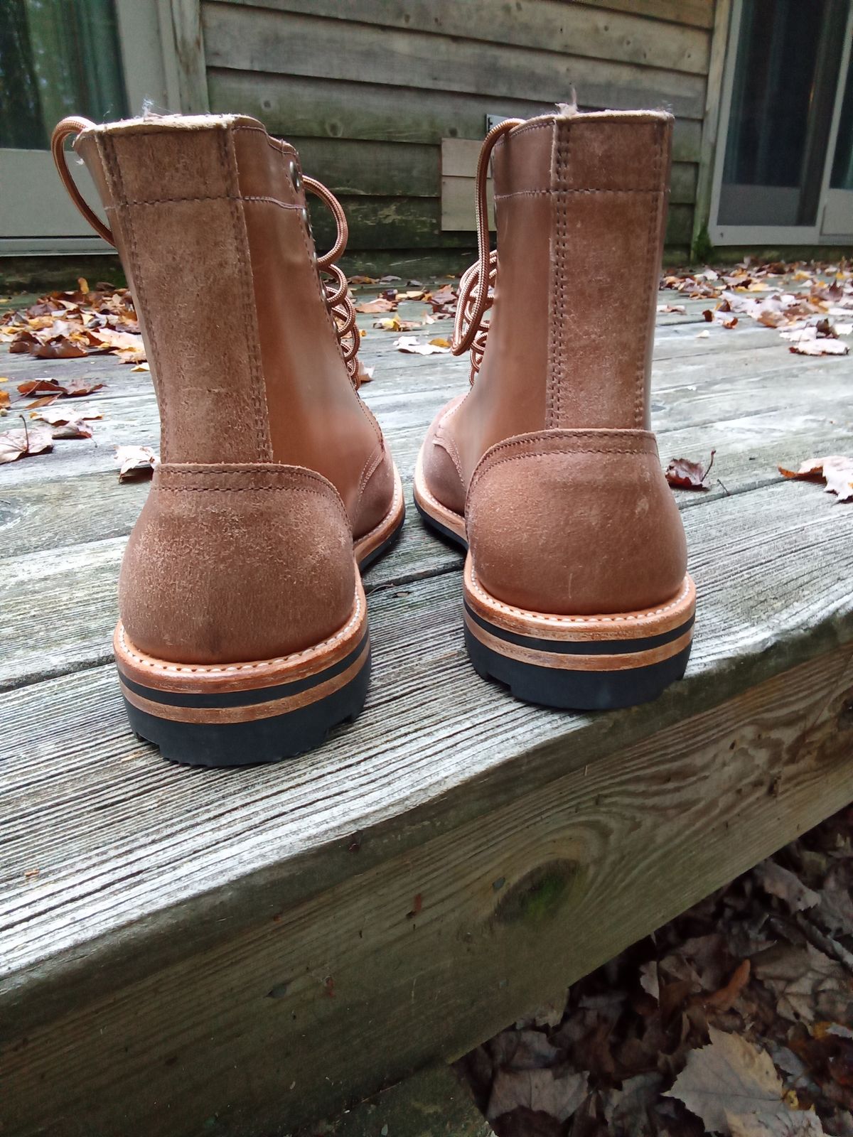 Photo by drew_gruff on October 1, 2024 of the Oak Street Bootmakers Trench Boot in Maryam Muschio Cavallo.