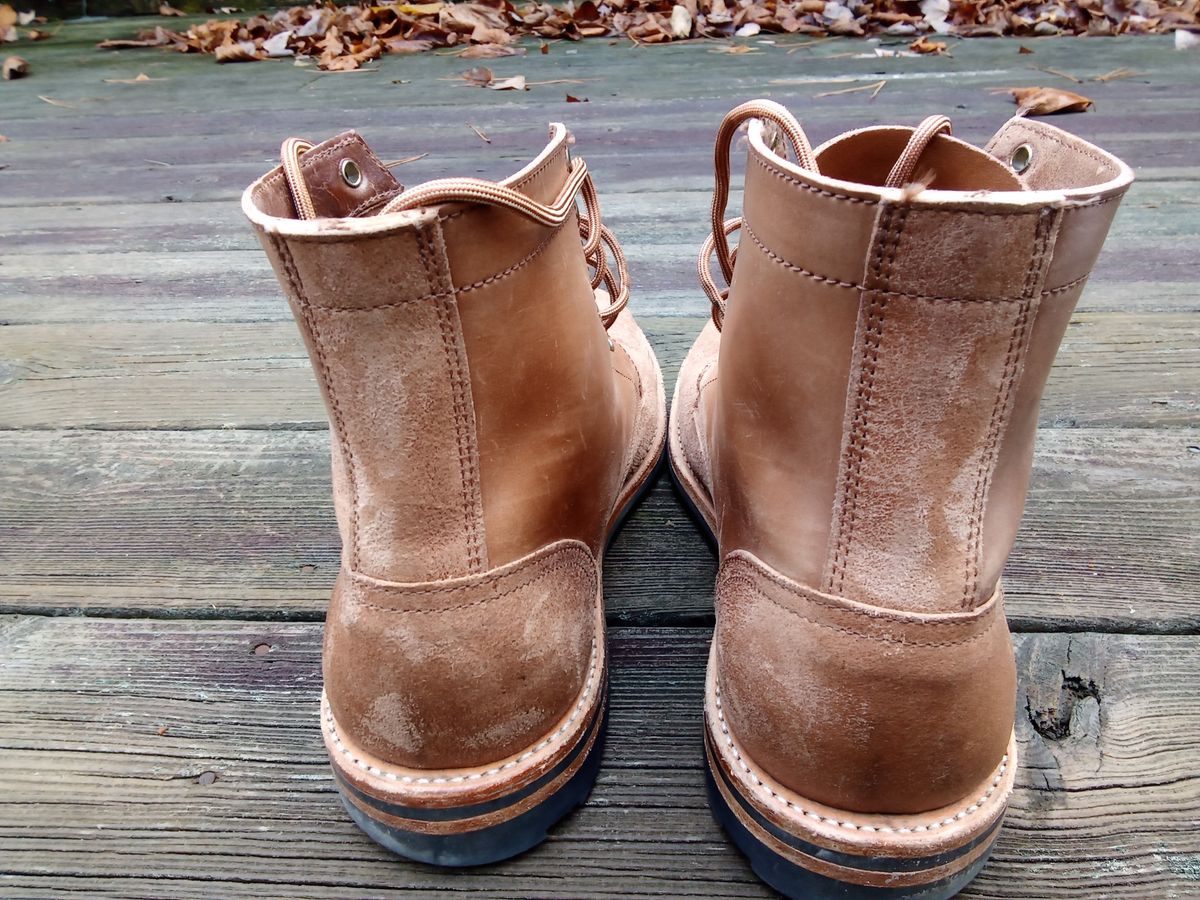 Photo by drew_gruff on November 1, 2024 of the Oak Street Bootmakers Trench Boot in Maryam Muschio Cavallo.