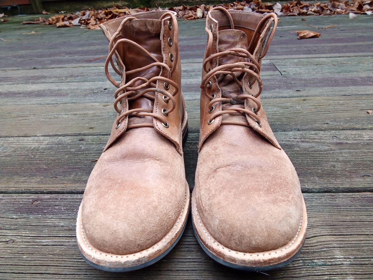 Photo by drew_gruff on November 1, 2024 of the Oak Street Bootmakers Trench Boot in Maryam Muschio Cavallo.