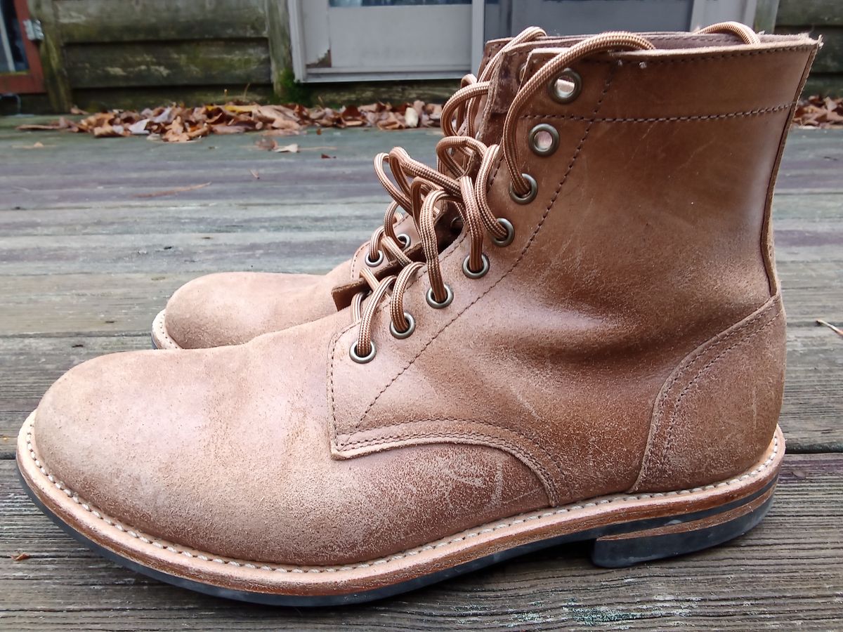 Photo by drew_gruff on November 1, 2024 of the Oak Street Bootmakers Trench Boot in Maryam Muschio Cavallo.