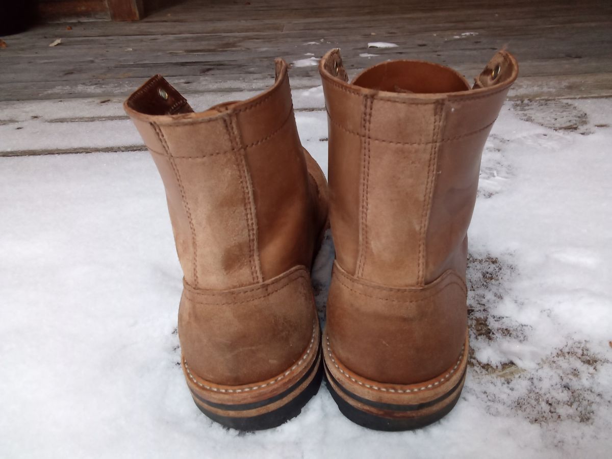 Photo by drew_gruff on January 5, 2025 of the Oak Street Bootmakers Trench Boot in Maryam Muschio Cavallo.