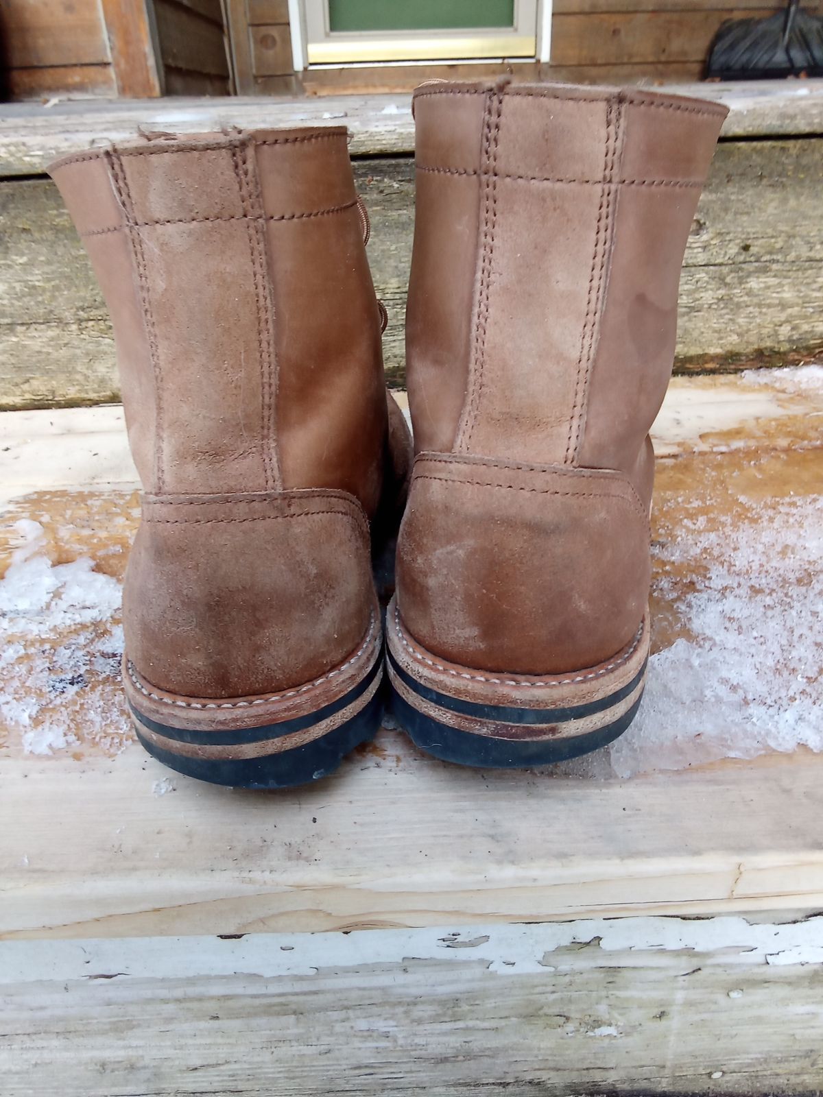 Photo by drew_gruff on February 1, 2025 of the Oak Street Bootmakers Trench Boot in Maryam Muschio Cavallo.
