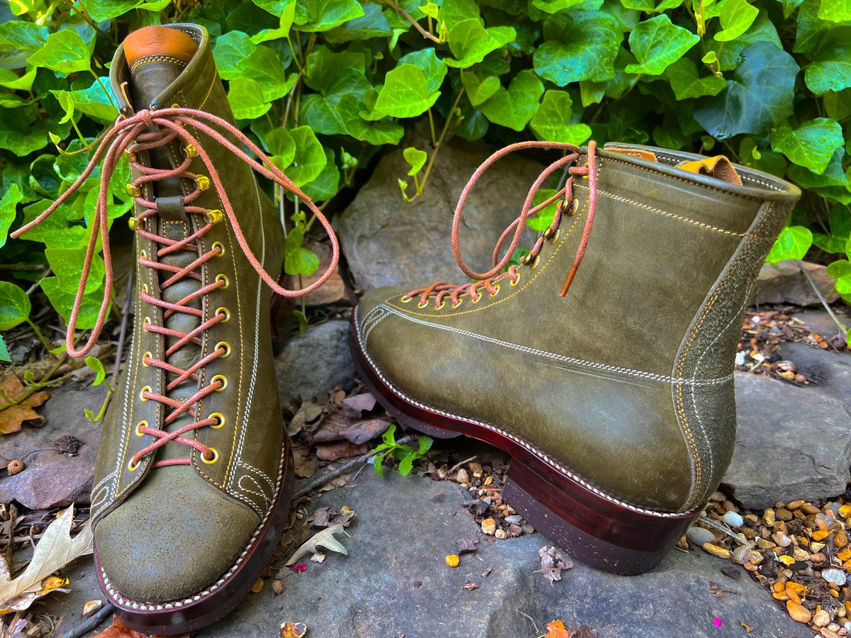 Photo by birdup on July 15, 2025 of the Fortis Boots Wukong in Badalassi Carlo Olive Pueblo.