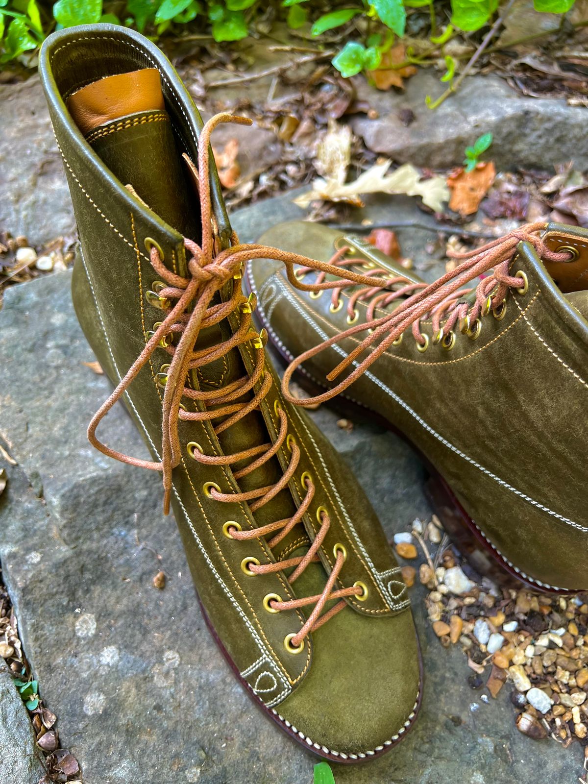 Photo by birdup on July 15, 2025 of the Fortis Boots Wukong in Badalassi Carlo Olive Pueblo.