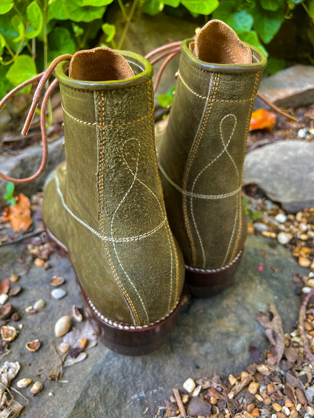 Photo by birdup on July 15, 2025 of the Fortis Boots Wukong in Badalassi Carlo Olive Pueblo.