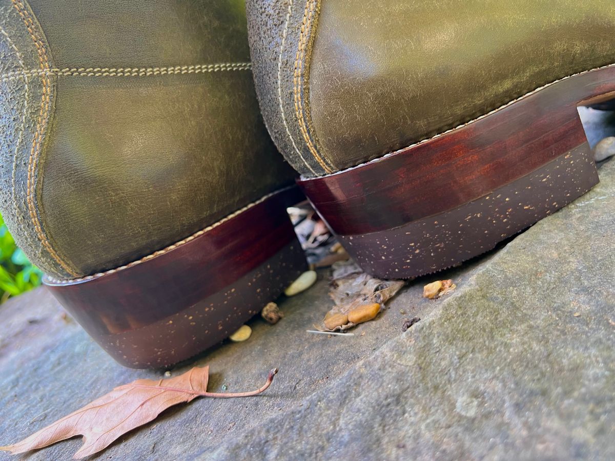 Photo by birdup on July 15, 2025 of the Fortis Boots Wukong in Badalassi Carlo Olive Pueblo.