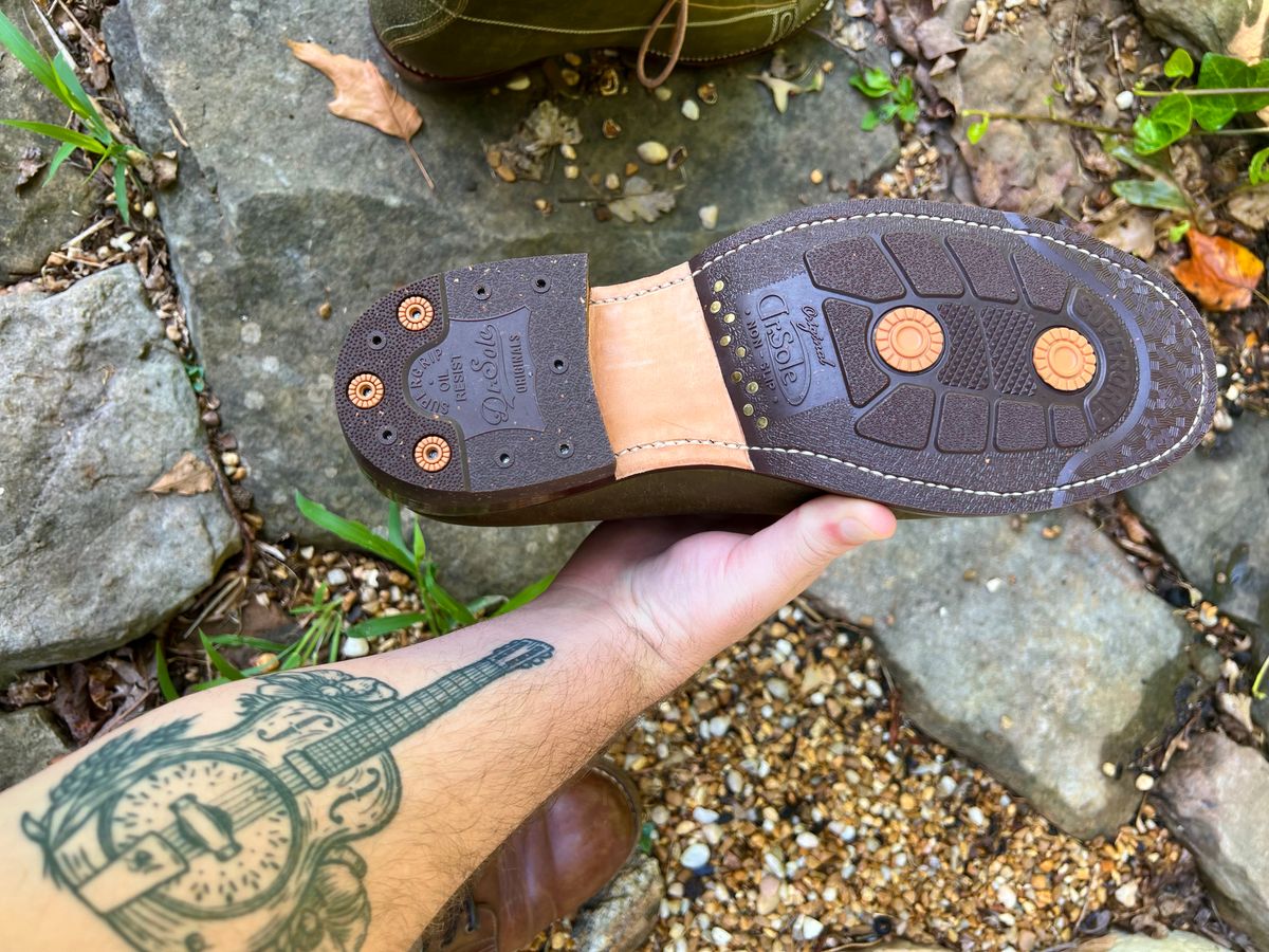 Photo by birdup on July 15, 2025 of the Fortis Boots Wukong in Badalassi Carlo Olive Pueblo.