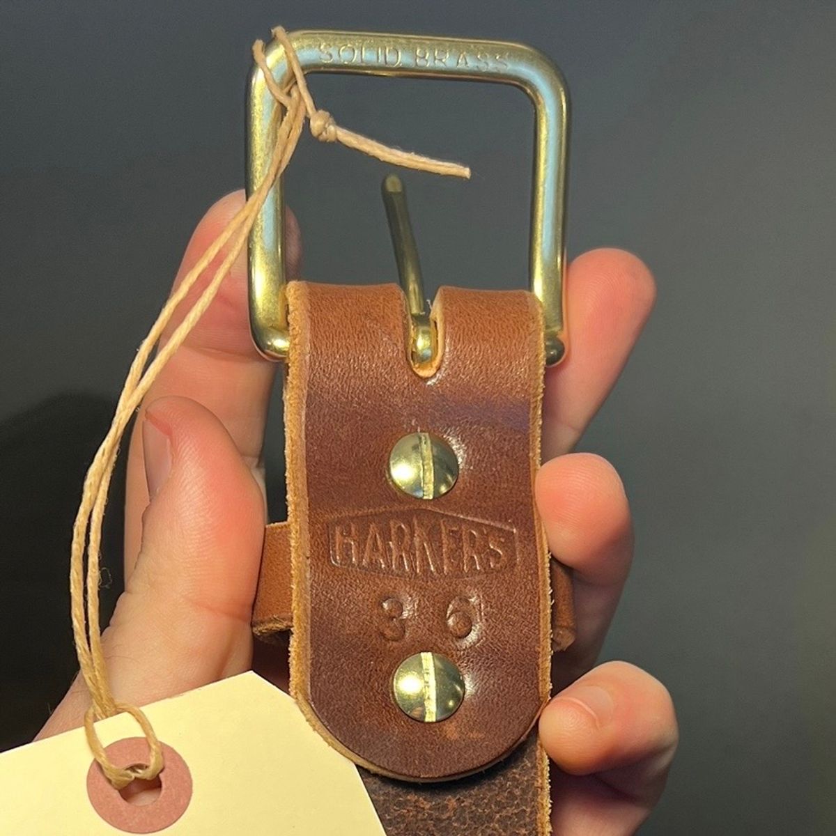 Photo by birdup on March 17, 2026 of the Harker Leatherworks Holdfast in RJF Walnut Bridle.