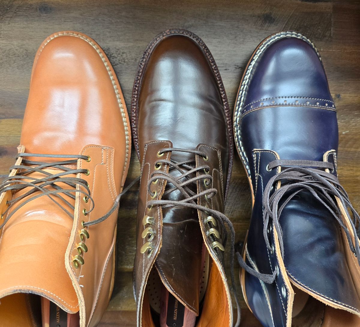 Photo by shellrolls on May 4, 2025 of the Viberg Service Boot in Shinki Natural Shell Cordovan.