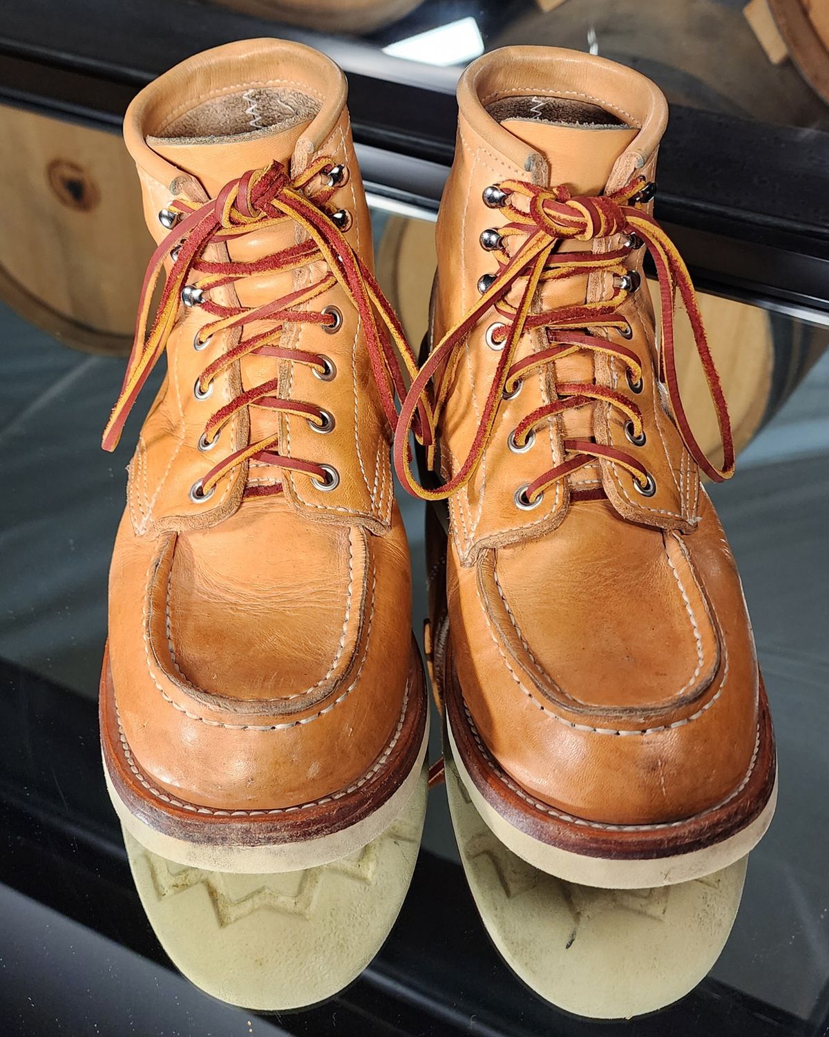 Photo by Phil_ejac on November 3, 2025 of the KIND TENDER Moctoe Boots in Italian Veg-Tanned Leather.