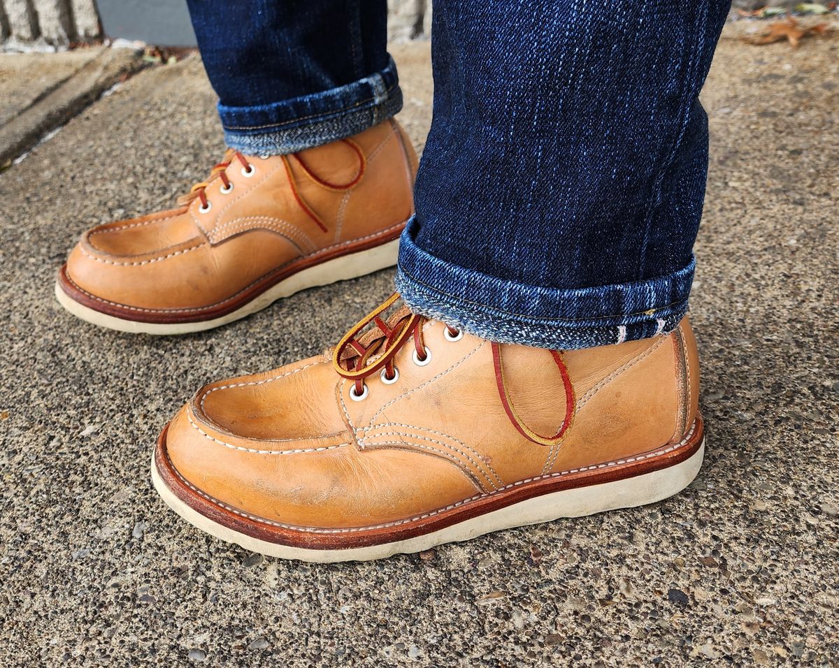 Photo by Phil_ejac on November 3, 2025 of the KIND TENDER Moctoe Boots in Italian Veg-Tanned Leather.