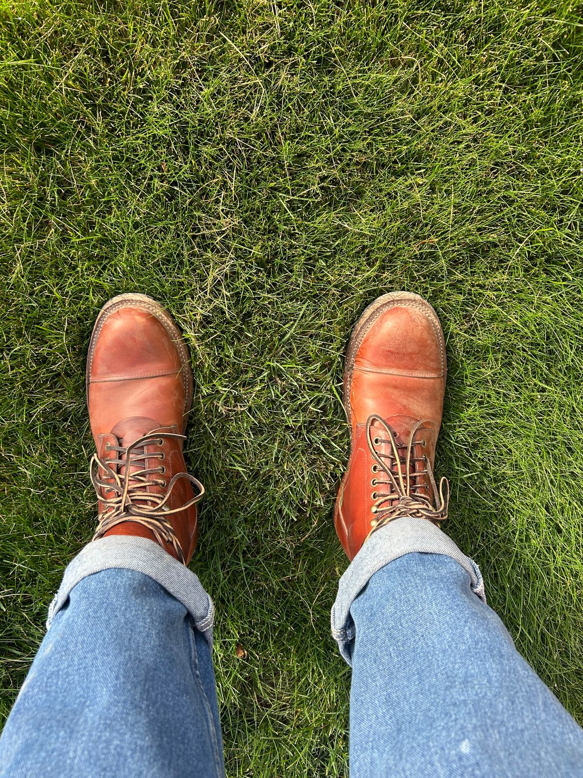 Photo by keithy on September 30, 2024 of the Bordon Tukano Boots in Wickett & Craig Tan Oiled Latigo.