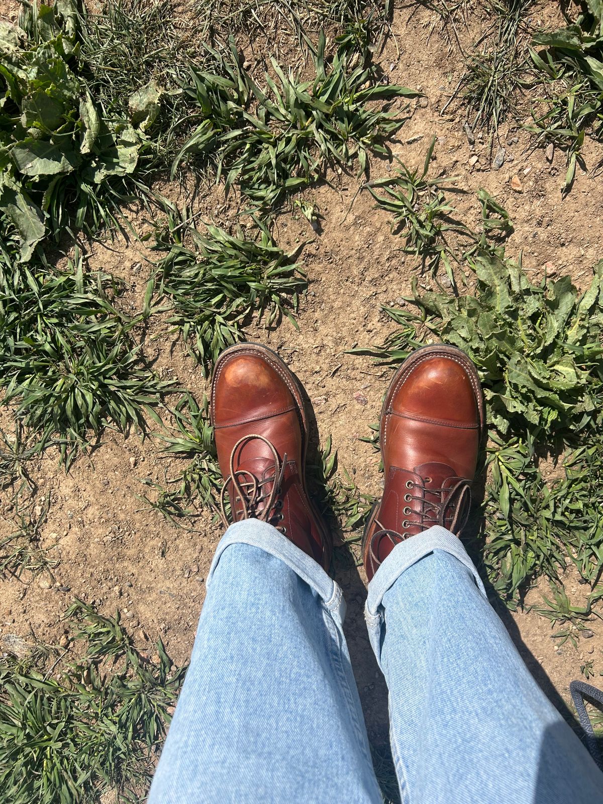 Photo by keithy on April 24, 2025 of the Bordon Tukano Boots in Wickett & Craig Tan Oiled Latigo.