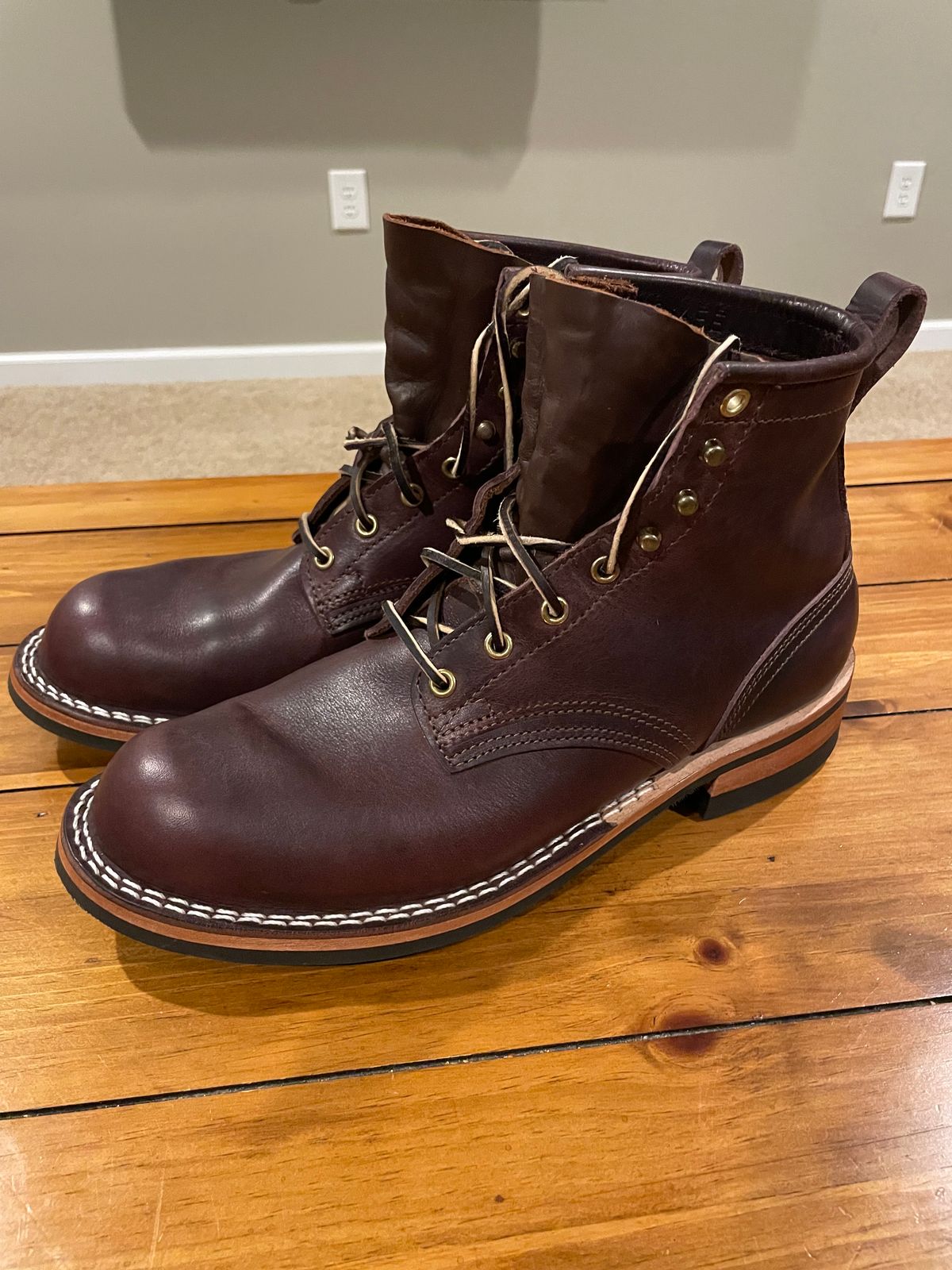 Photo by GTOby04 on September 10, 2025 of the Nicks Falcon in Horween Color 8 Cypress.