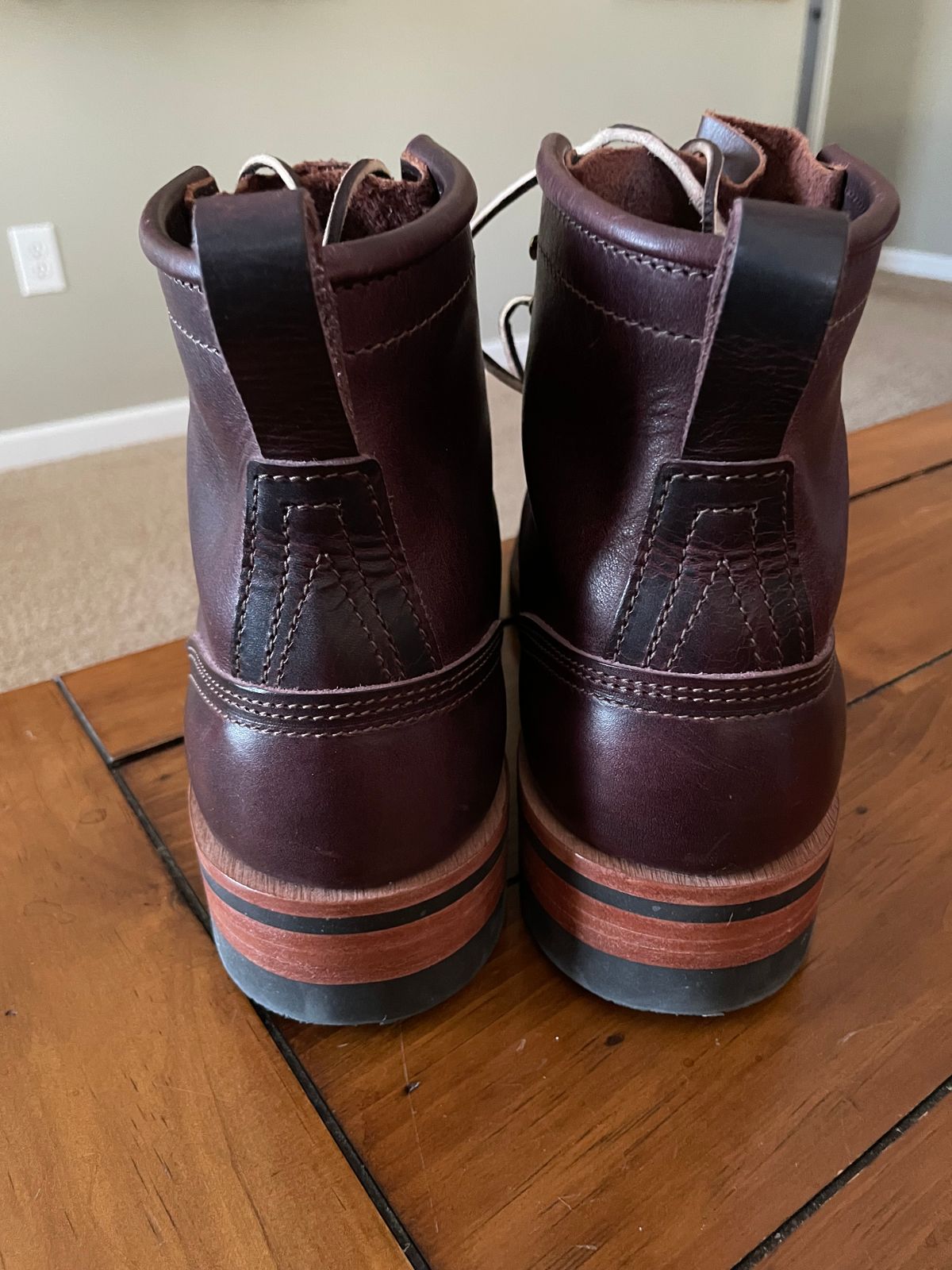 Photo by GTOby04 on January 22, 2026 of the Nicks Falcon in Horween Color 8 Cypress.