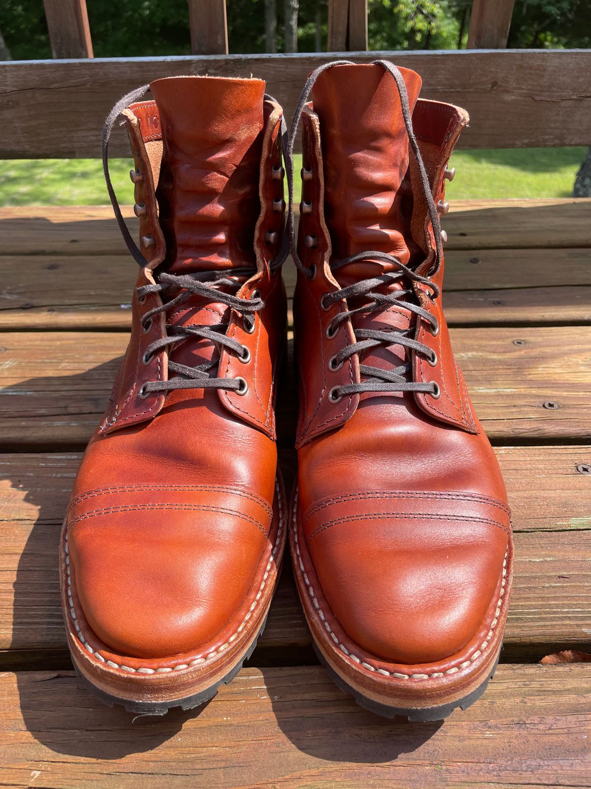 Photo by GTOby04 on June 24, 2025 of the White's MP-Sherman Plain Toe in Wickett & Craig Latigo.