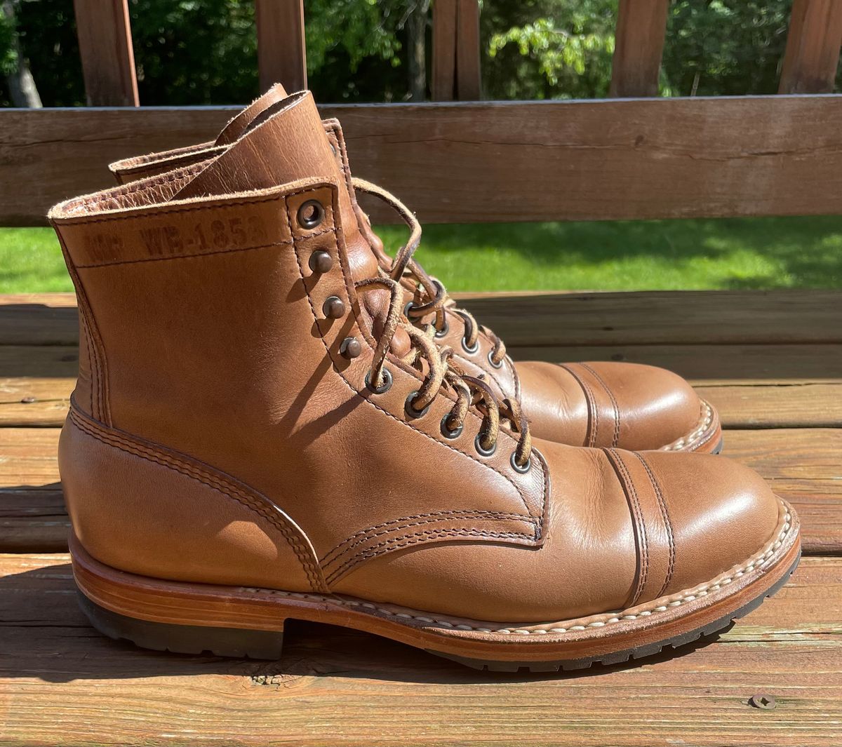 Photo by GTOby04 on June 23, 2025 of the White's MP-Sherman Toe Cap in Horween Natural Chromexcel.