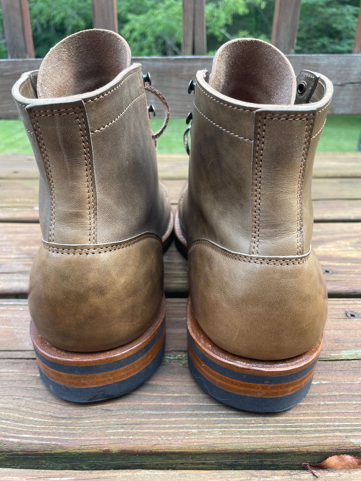Photo by GTOby04 on June 24, 2025 of the Truman Plain Toe Boot in Guidi Vintage Military Horse Rump.