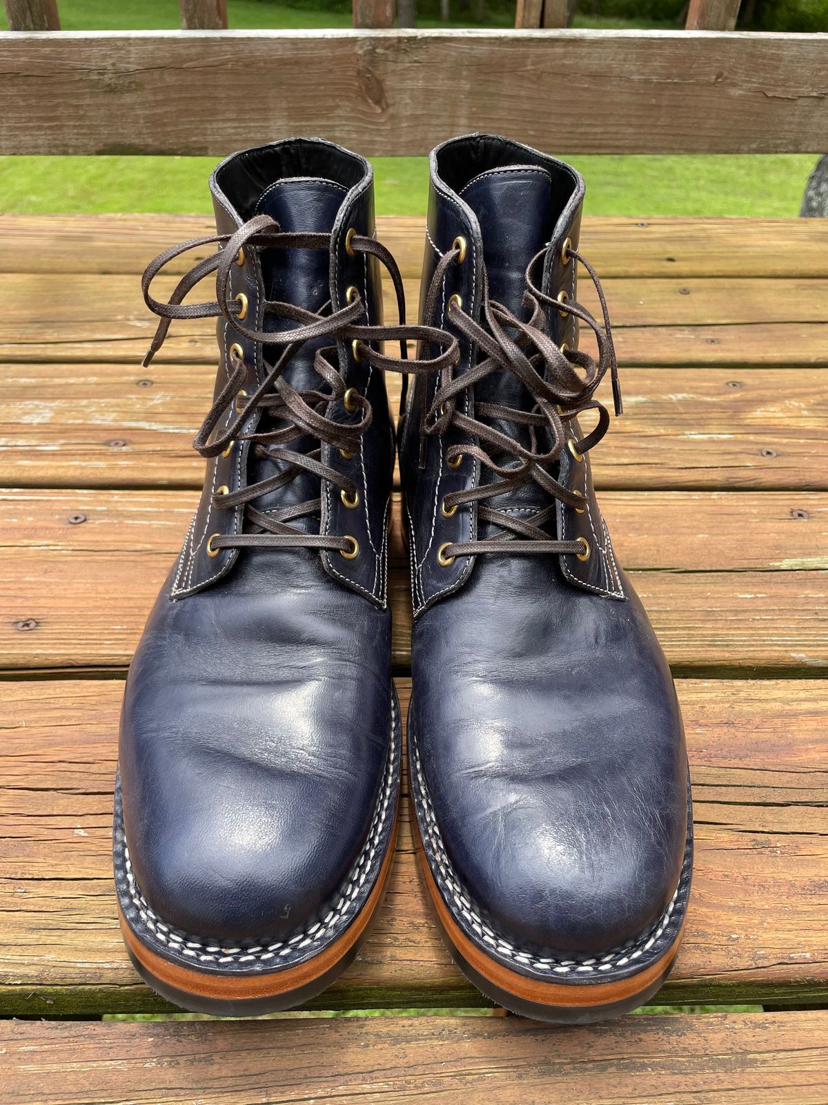 Photo by GTOby04 on August 2, 2025 of the Blkbrd Shoemaker Rudiger-Z in Maryam Navy Horserump.