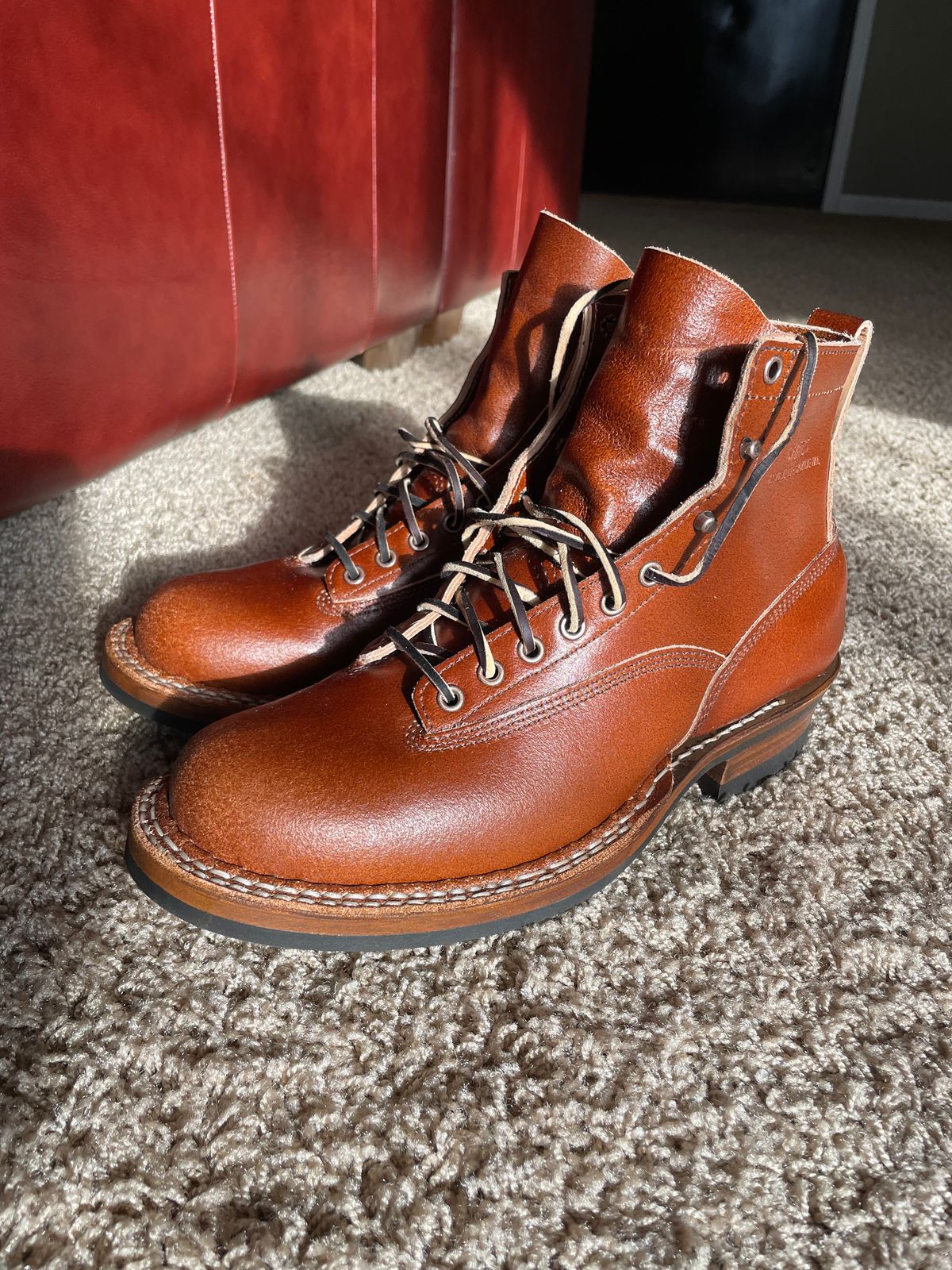 Photo by GTOby04 on December 31, 2025 of the White's 350 Cutter in Horween Waxed Essex.