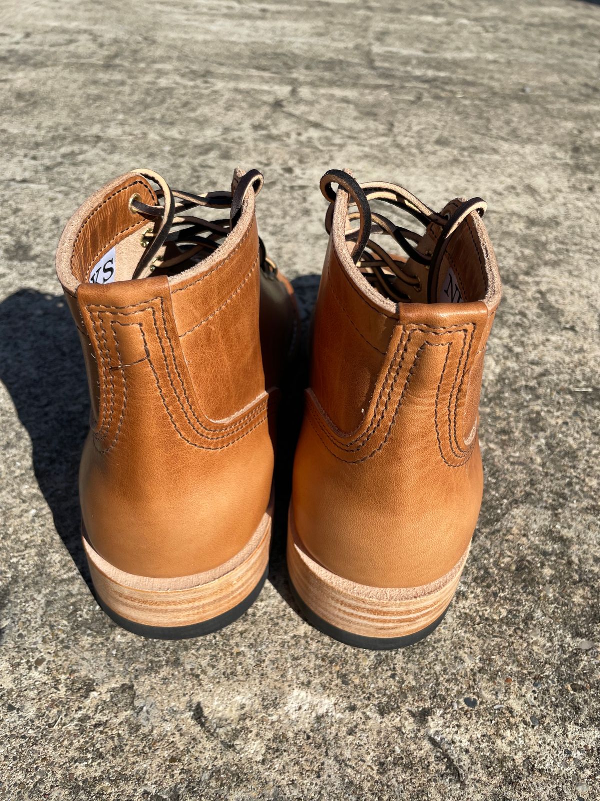 Photo by GTOby04 on October 1, 2025 of the Nicks Ivan Boot in Horween Light Natural Dublin.