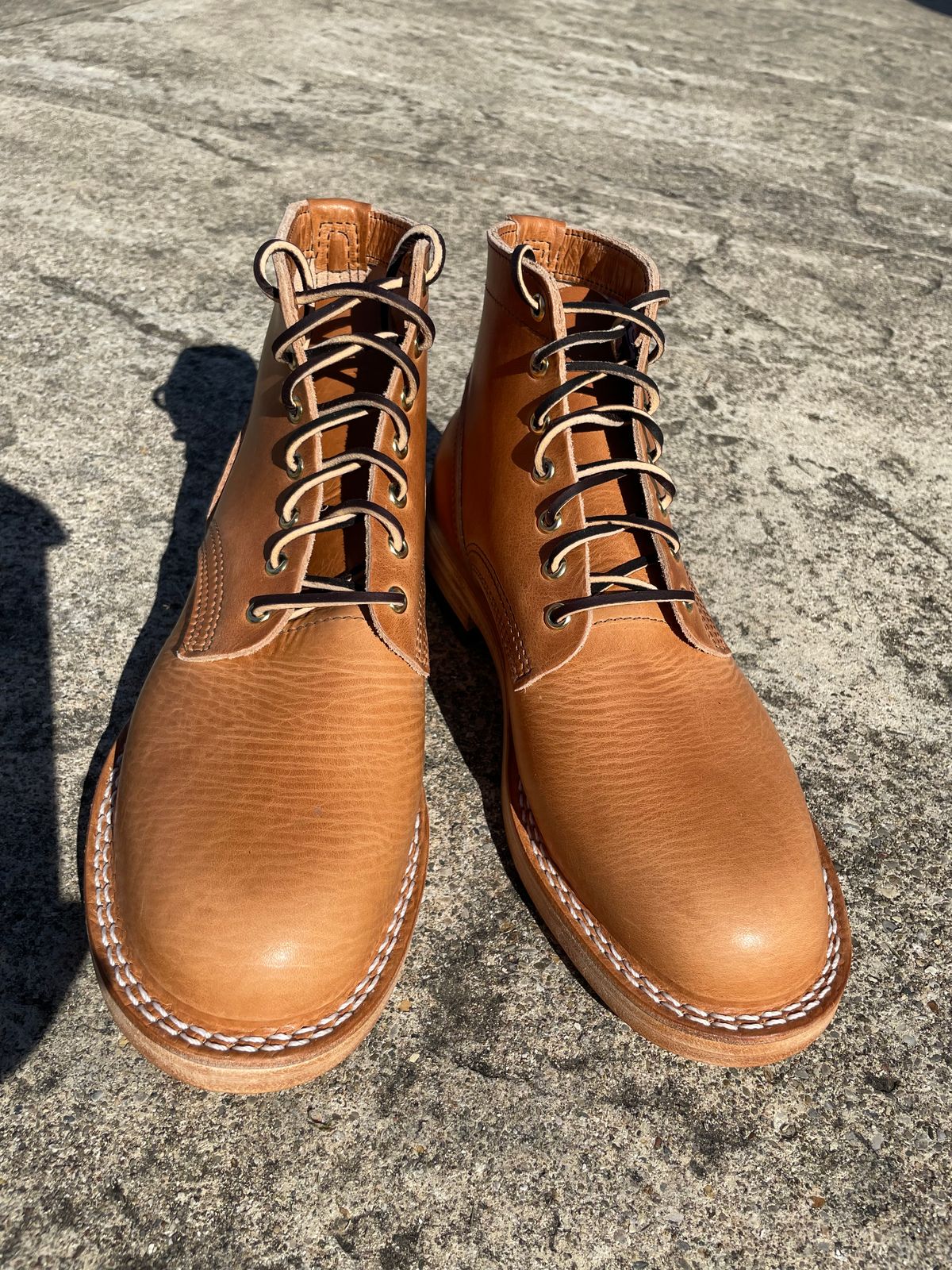 Photo by GTOby04 on October 1, 2025 of the Nicks Ivan Boot in Horween Light Natural Dublin.