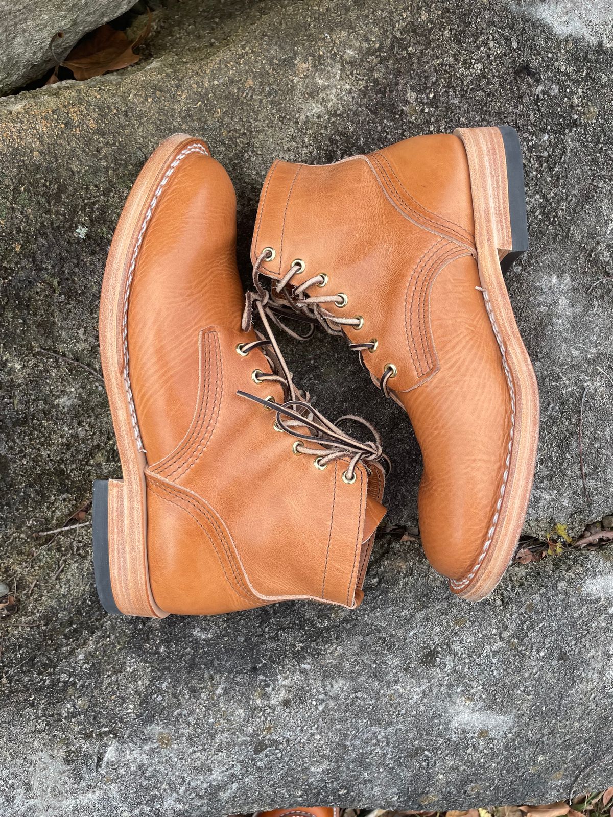 Photo by GTOby04 on November 2, 2025 of the Nicks Ivan Boot in Horween Light Natural Dublin.