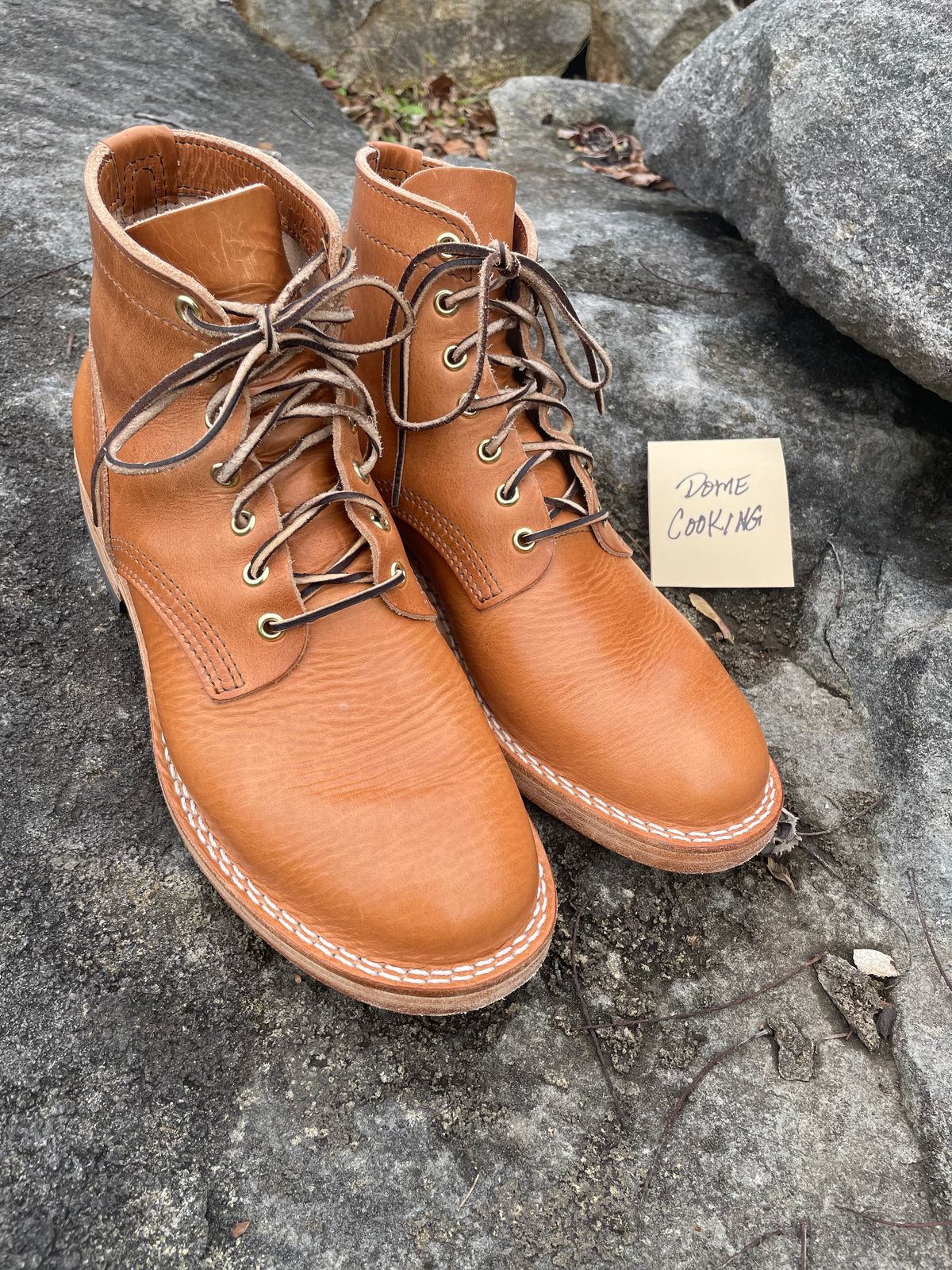 Photo by GTOby04 on November 2, 2025 of the Nicks Ivan Boot in Horween Light Natural Dublin.