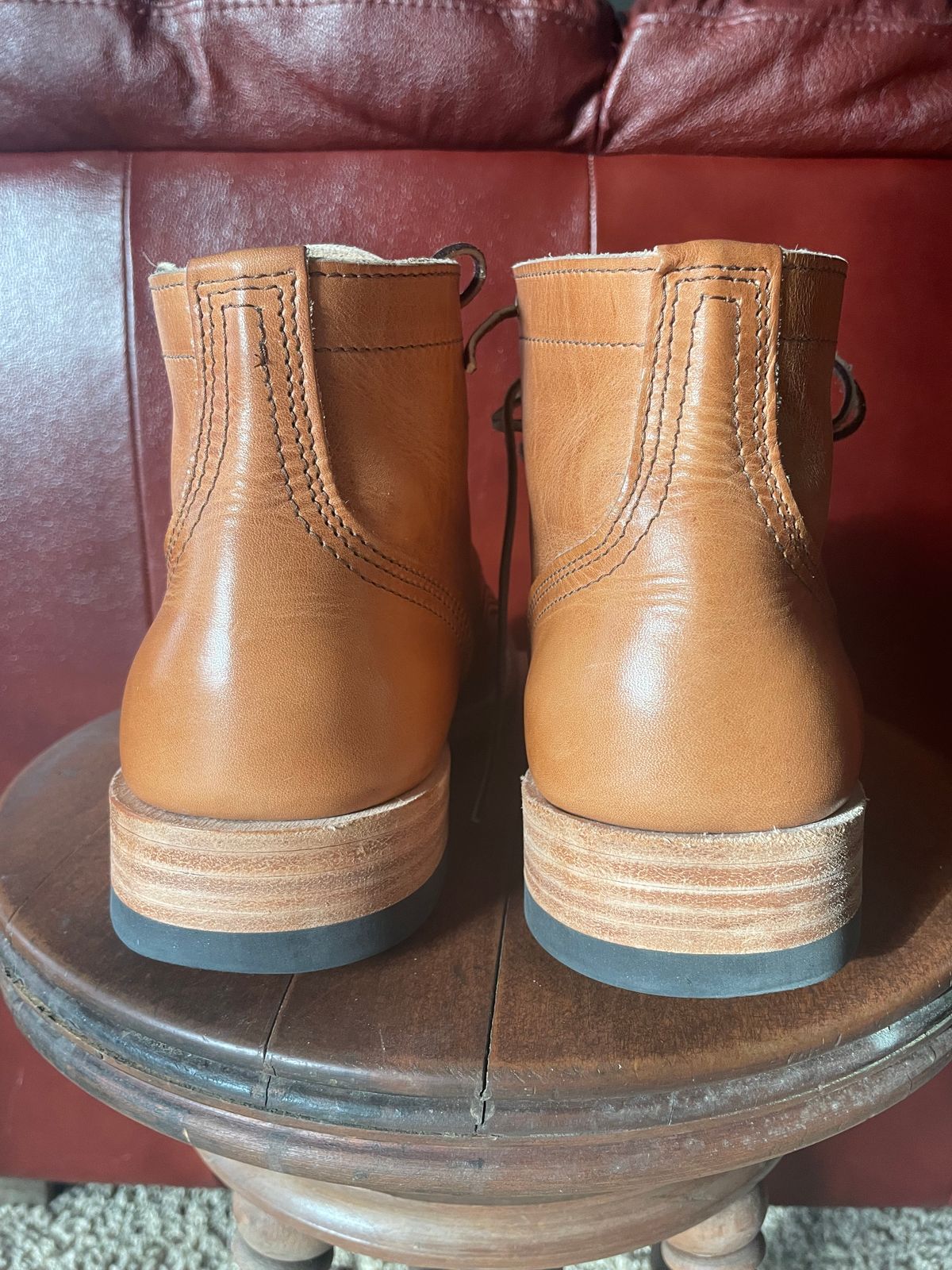 Photo by GTOby04 on January 2, 2026 of the Nicks Ivan Boot in Horween Light Natural Dublin.