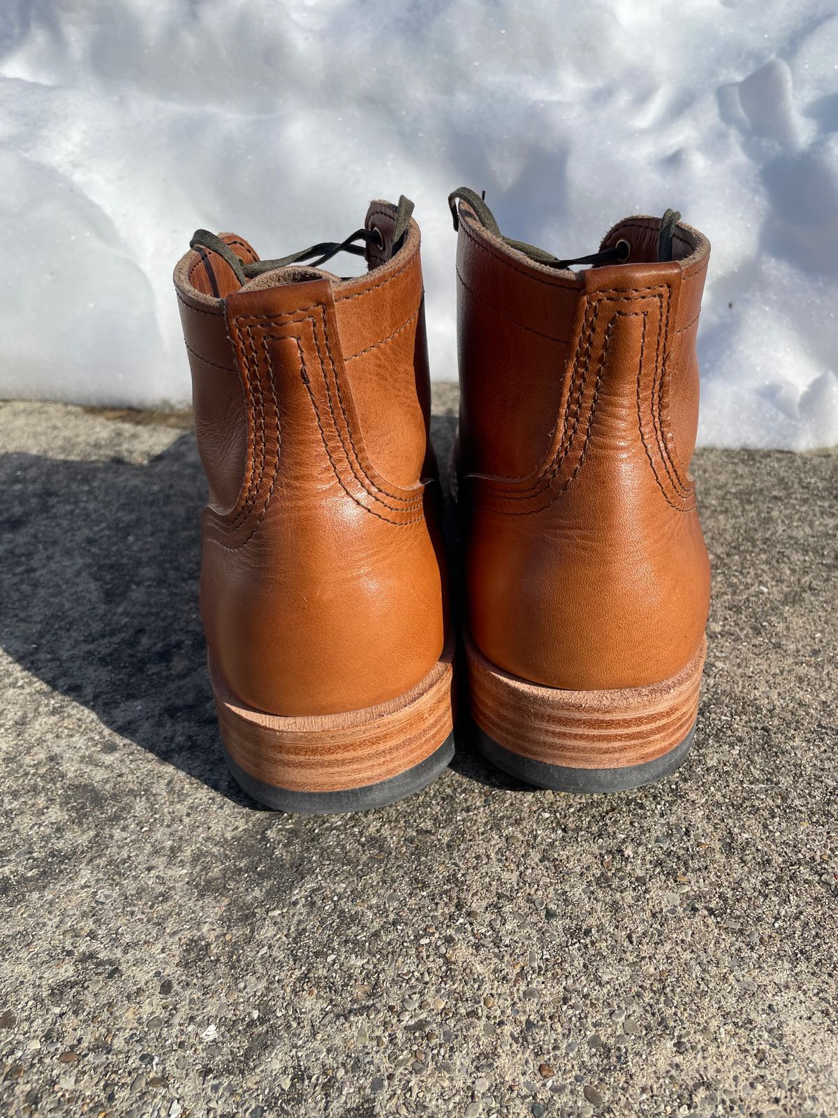 Photo by GTOby04 on February 1, 2026 of the Nicks Ivan Boot in Horween Light Natural Dublin.