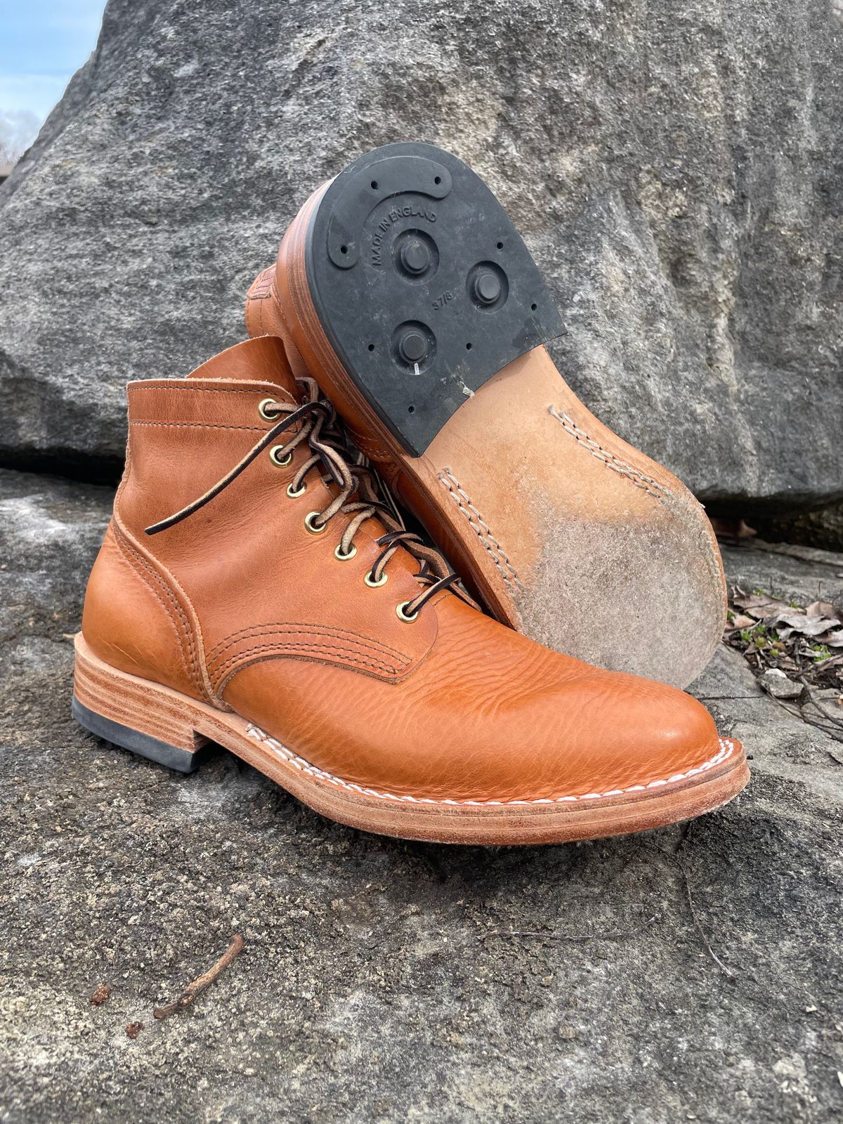 Photo by GTOby04 on March 1, 2026 of the Nicks Ivan Boot in Horween Light Natural Dublin.