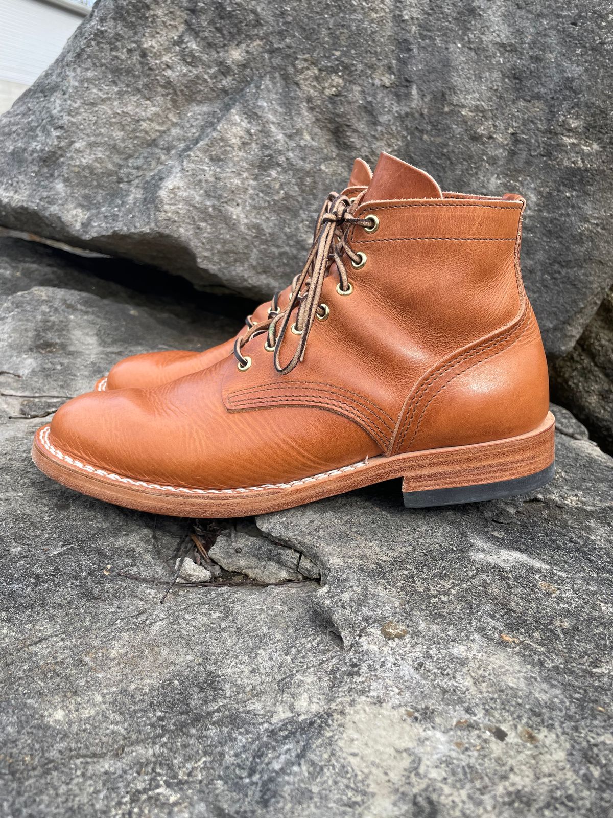 Photo by GTOby04 on March 1, 2026 of the Nicks Ivan Boot in Horween Light Natural Dublin.