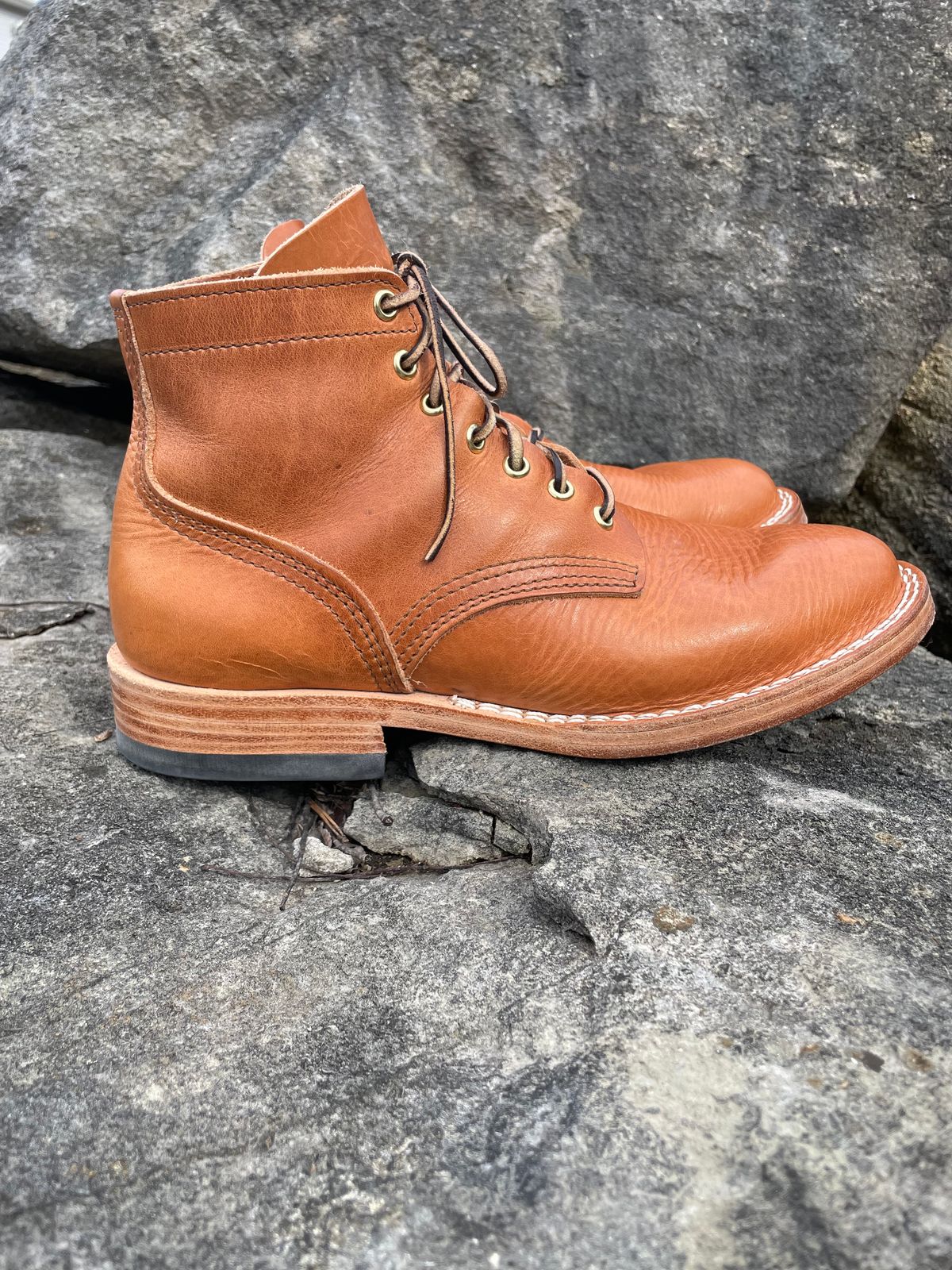 Photo by GTOby04 on March 1, 2026 of the Nicks Ivan Boot in Horween Light Natural Dublin.