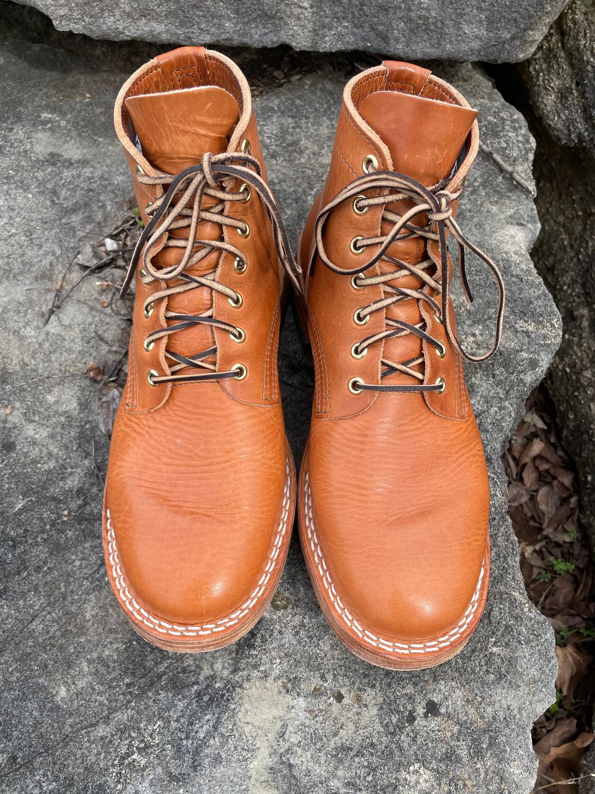 Photo by GTOby04 on March 1, 2026 of the Nicks Ivan Boot in Horween Light Natural Dublin.