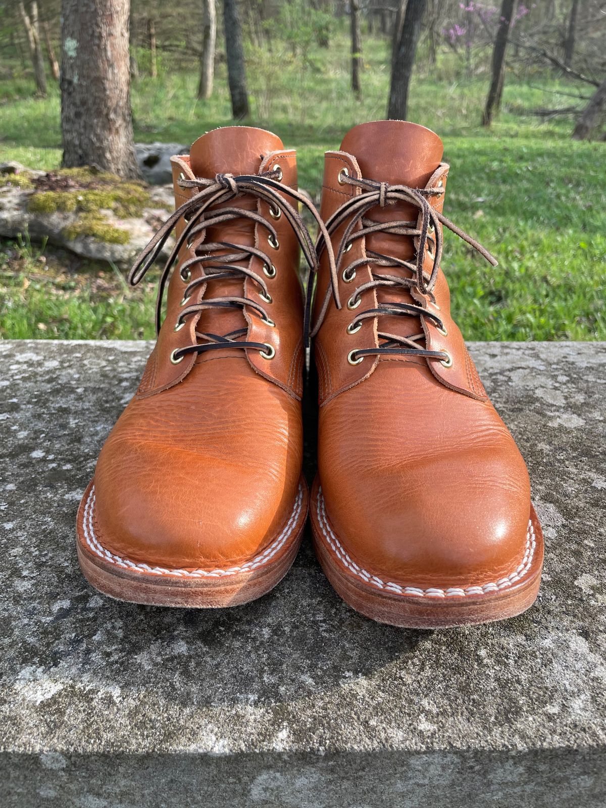 Photo by GTOby04 on April 3, 2026 of the Nicks Ivan Boot in Horween Light Natural Dublin.