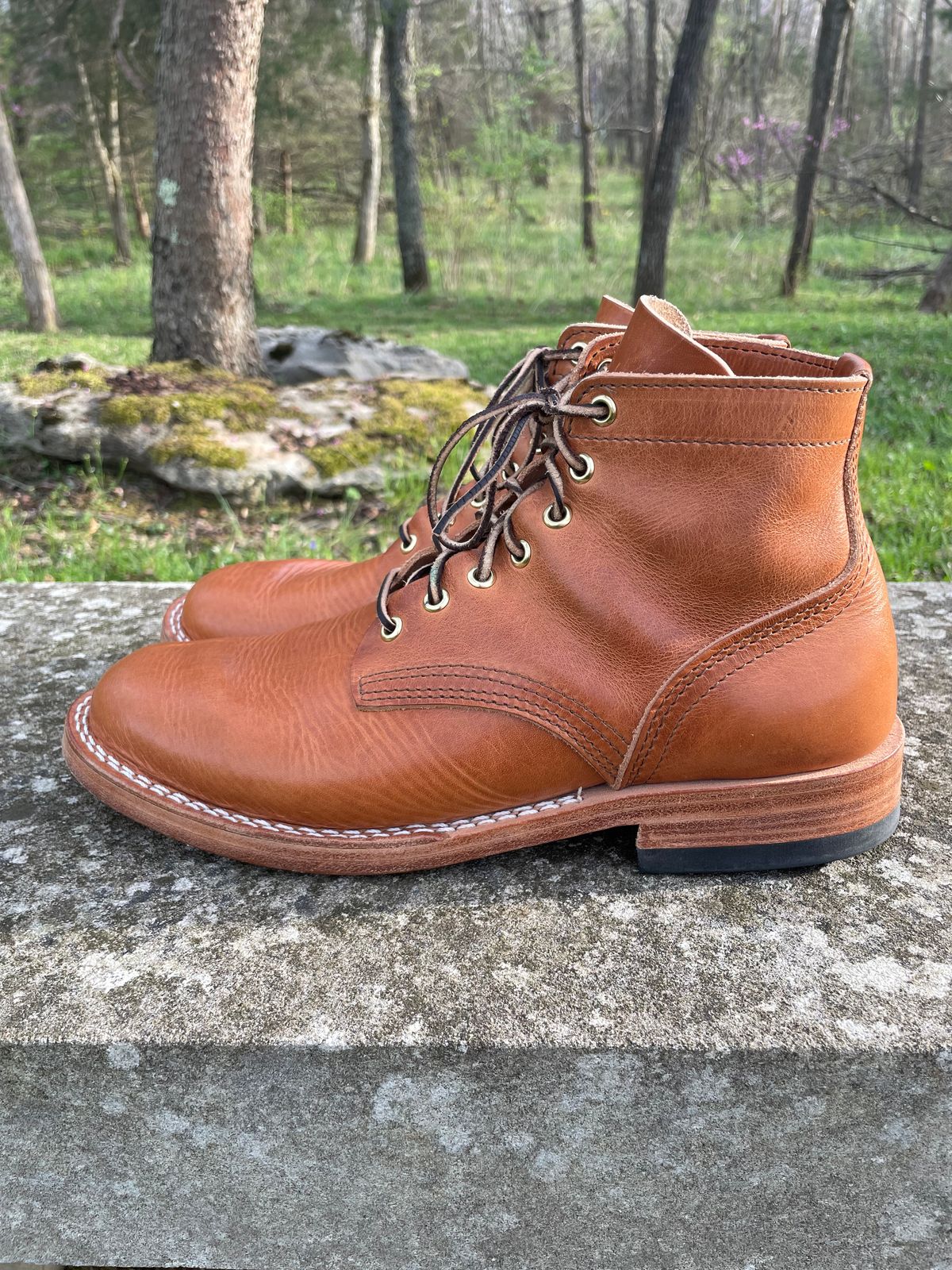Photo by GTOby04 on April 3, 2026 of the Nicks Ivan Boot in Horween Light Natural Dublin.