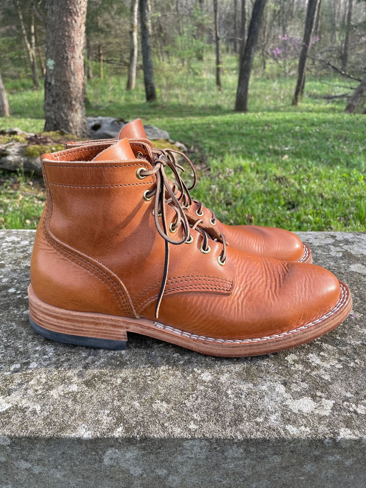 Photo by GTOby04 on April 3, 2026 of the Nicks Ivan Boot in Horween Light Natural Dublin.