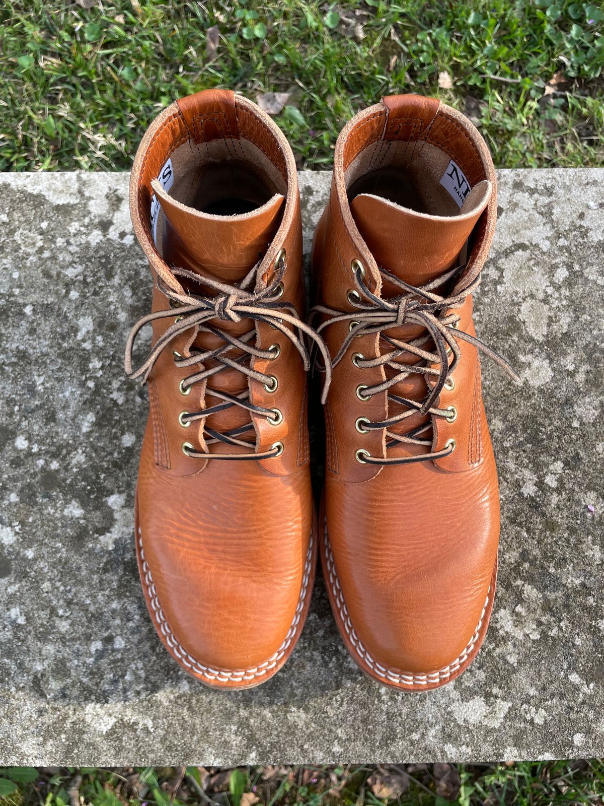 Photo by GTOby04 on April 3, 2026 of the Nicks Ivan Boot in Horween Light Natural Dublin.