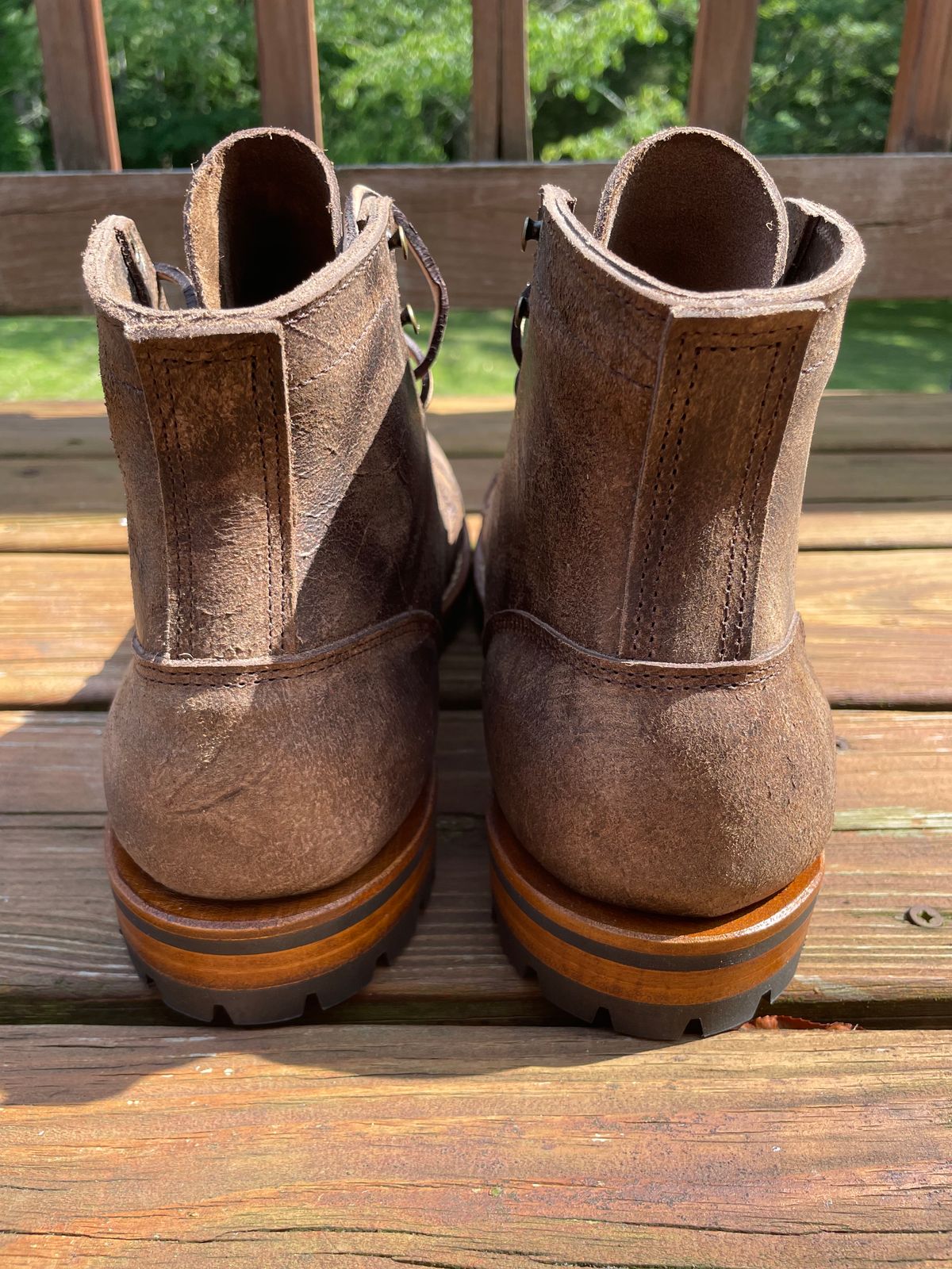 Photo by GTOby04 on June 24, 2025 of the Truman Cap Toe Boot in C.F. Stead Stone Rambler.